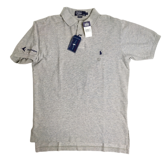 Vintage Ralph Lauren Polo Shirt Embraer Patch Size Small New with Tags